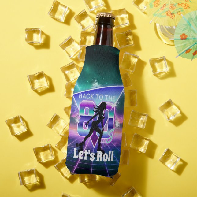 Porta-garrafa Festa de aniversário do cilindro Vaporwave (Verão in situ)