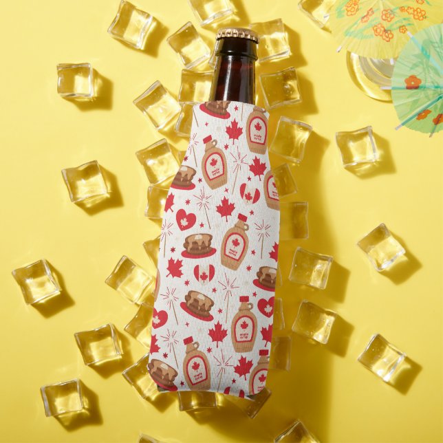 Porta-garrafa Festa do Dia do Canadá (Verão in situ)