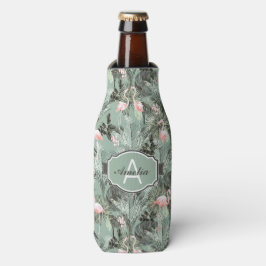 Porta-garrafa Flamingo Orchid Tropical Pattern Sage ID868