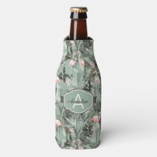 Porta-garrafa Flamingo Orchid Tropical Pattern Sage ID868