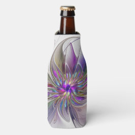 Porta-garrafa Flor de Arte Abstrato, Enérgica e Colorida