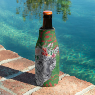 Porta-garrafa Flor Leopardo Selva Batik  