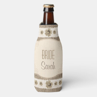 Porta-garrafa Flores Florais Personalizadas Flores Brilhantes