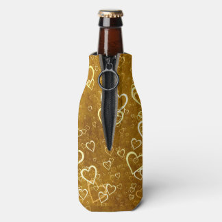 Porta-garrafa Forma de Coração de Amor ouro