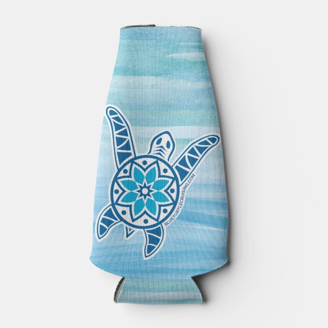 Porta-garrafa Frasco de Cruzamento com Tartaruga Azul (Frente)