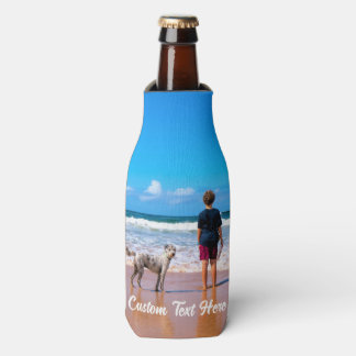 Porta-garrafa Frasco de Texto Fotográfico Personalizado Refresca