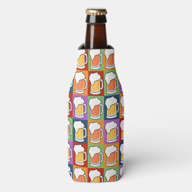 Porta-garrafa Frigoríficos para bebidas de Pop de arte BEER (Frente da Garrafa)