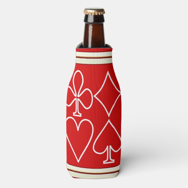 Porta-garrafa Frio de plástico vermelho (Frente da Garrafa)