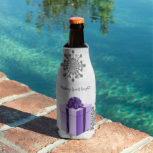 Porta-garrafa Friturador de Natal roxo