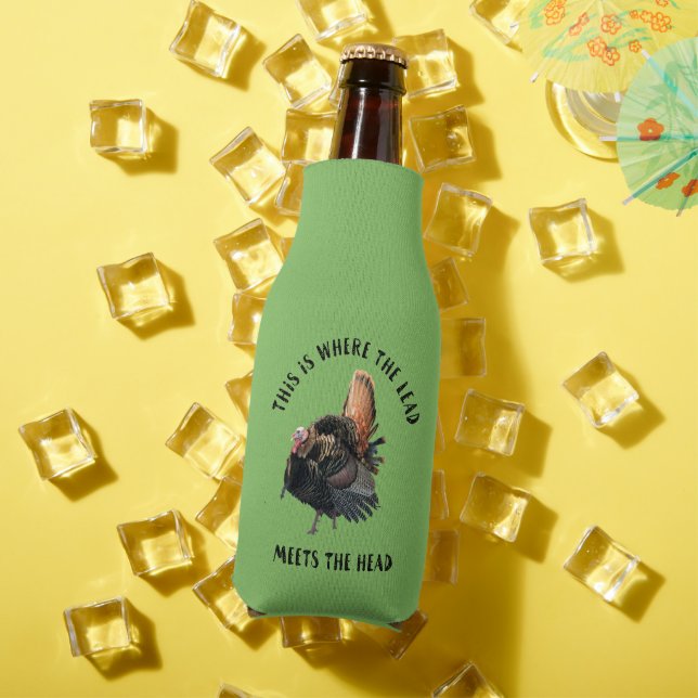 Porta-garrafa Funny Wild Turkey Caçando Quote Beer Cooler (Verão in situ)