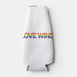 Porta-garrafa Ganhos de design com amor moderno, simples, colori