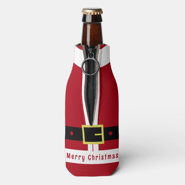 Porta-garrafa Garrafa Térmica de Natal Presente Papai Noel (traseira da garrafa)