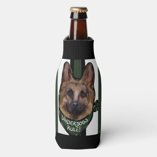 Porta-garrafa German shepherd Underdog (Frente da Garrafa)