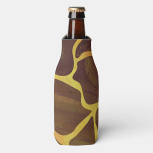 Porta-garrafa Giraffe Brown e Impressão Amarelo