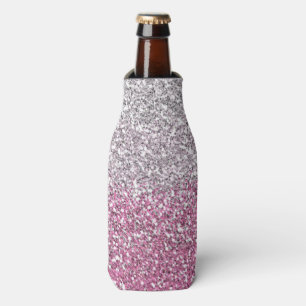 Porta-garrafa Glitter de Ombre Rosa Elegante