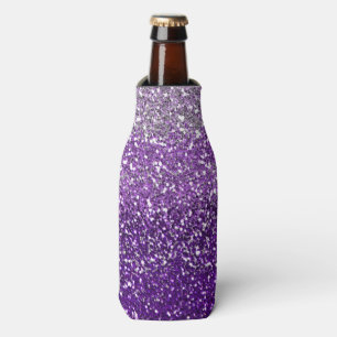 Porta-garrafa Glitter de Ombre Roxo Elegante