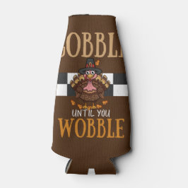 Porta-garrafa Gobble até você balançar, divertida Ação de Graças