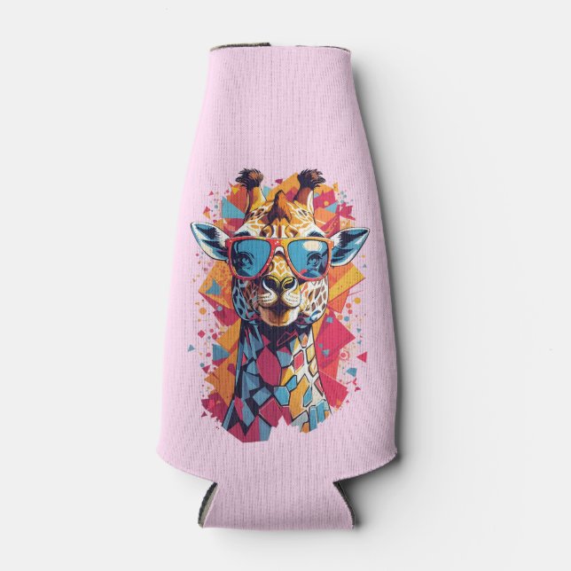 Porta-garrafa Graffiti Style Giraffe Portrait-58567 (Frente)