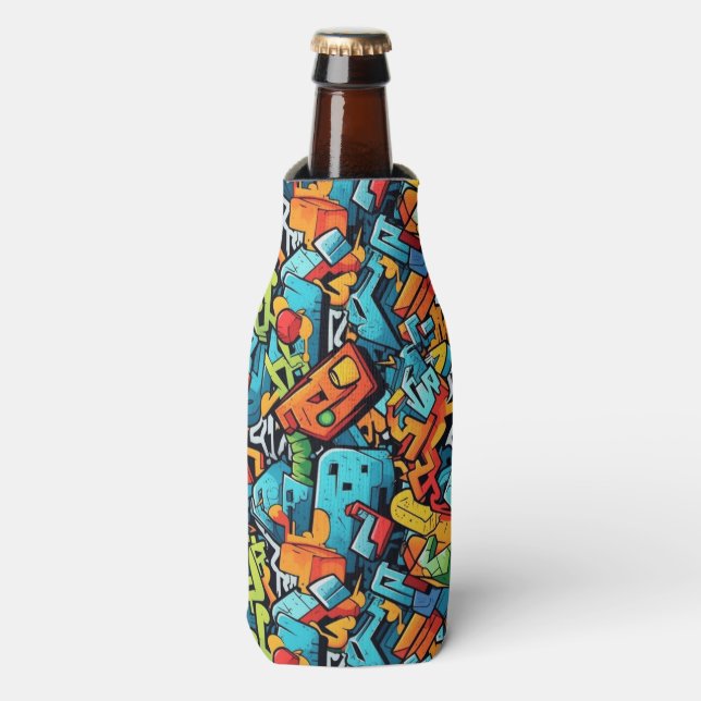 Porta-garrafa Grafite Art Bottle Cooler (Frente da Garrafa)