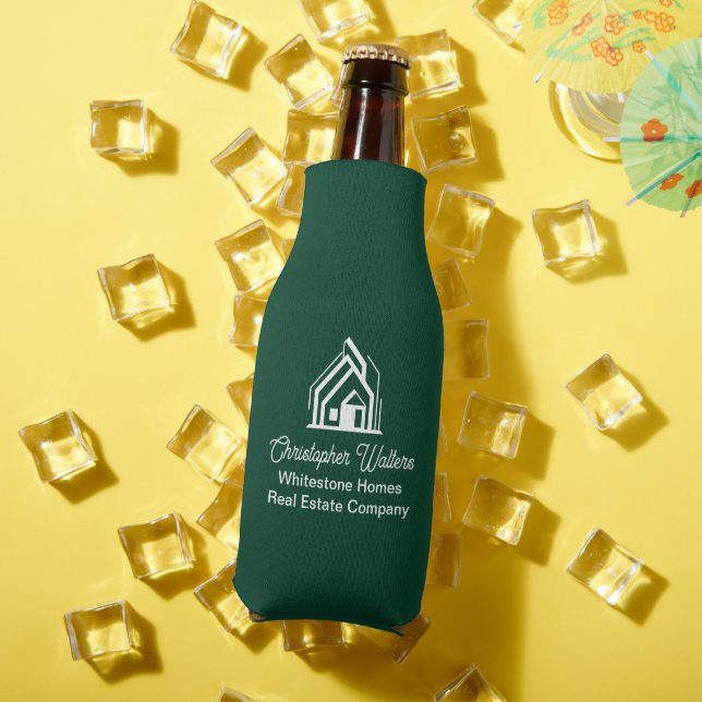 Porta-garrafa Green Real Estate Company Personalized Realtor (Verão in situ)