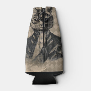 Porta-garrafa Grunge do gato do Harlequin