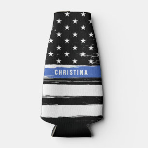 Porta-garrafa Grunge Personalizado com Sinalizador de Polícia d