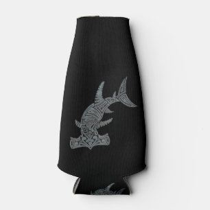 Porta-garrafa Hammerhead tribal sobre o refrigerador de garrafas