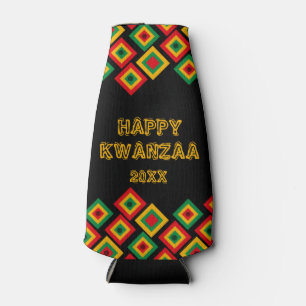 Porta-garrafa Happy KWANZAA pode resfriar