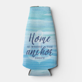 Porta-garrafa Home é onde o âncora cai (Personalizado)