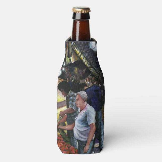 Porta-garrafa Homens do Comércio, Jerusalém (Frente da Garrafa)