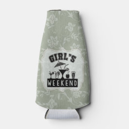 Porta-garrafa Horário de Festa de Fim de Semana de Meninas Perso