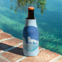 Porta-garrafa Ilustração da Pequena Raposa Árctica (Vulpes lagop