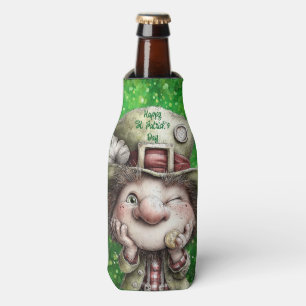 Porta-garrafa Ilustração de Leprechaun Jovial