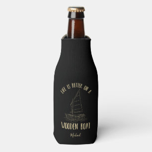 Porta-garrafa Ilustração Náutica Marítima de Barco Personalizado
