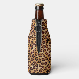 Porta-garrafa Impressão de Leopard de Textura Rústica