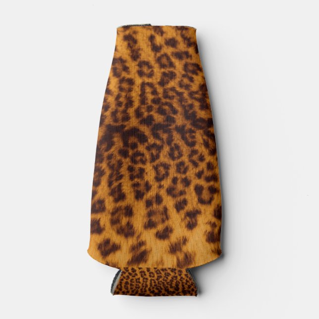 Porta-garrafa Impressão-leopardo Modelo de Textura de Pele com m (Frente)