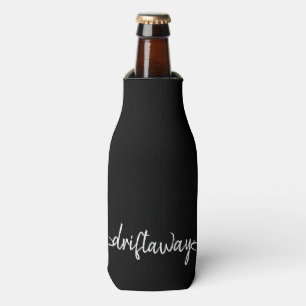 Porta-garrafa Inscrição náutica DRIFT AWAY com ganchos de pei