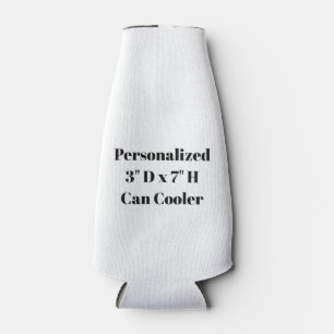 Porta-garrafa Isolador de Lata Personalizado 3" D x 7" H
