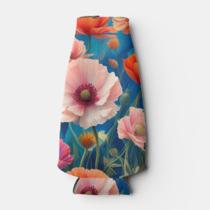 Porta-garrafa Jardim de Flores de Papoula Multicoloridas-47569