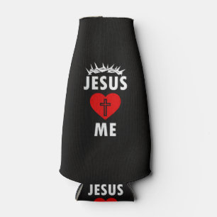 Porta-garrafa Jesus Ama ME Cristão Religioso