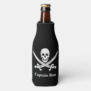 Porta-garrafa Jolly Rogers Pirate Capitão Personalizado