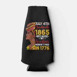 Porta-garrafa Juneteenth Porque Meus Ancestrais Não Eram Livres