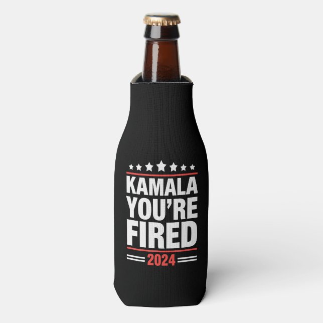 Porta-garrafa Kamala Você é Fired Kamala Harris 2024 (Frente da Garrafa)