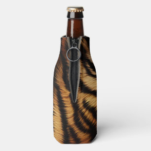 Porta-garrafa Laranja Preto Tigre Impressão Animal