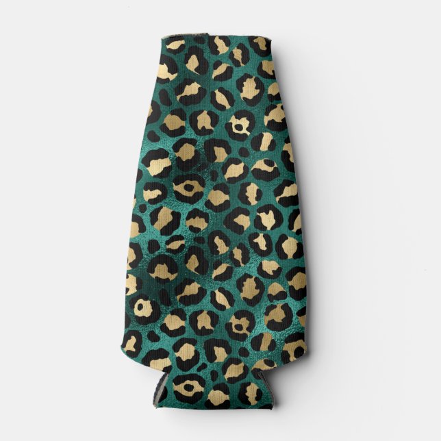 Porta-garrafa Leopardo Dourado e Teto Série Design 3 (Frente)