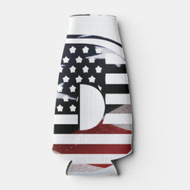 Porta-garrafa Letra D Monograma inicial EUA