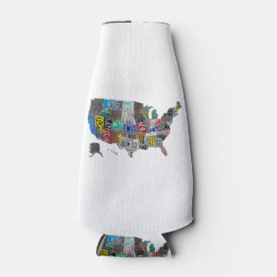 Porta-garrafa Licença de Bandeira dos Estados Unidos norte-ameri