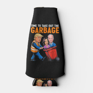 Porta-garrafa Lixo para Trump 2024 Engraçado Hora de tirar o Lix