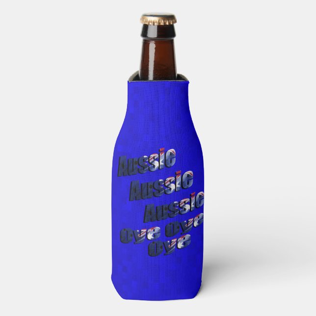 Porta-garrafa Logotipo Aussie Oye Picture (Frente da Garrafa)
