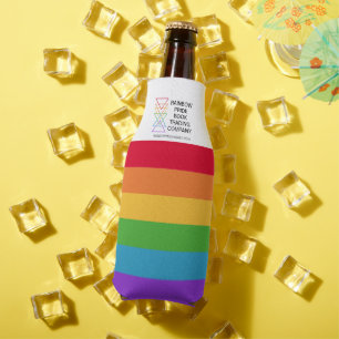 Porta-garrafa Logotipo da Empresa Gay Pride Triângulo Arco-íris